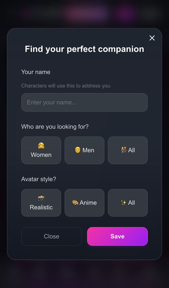 FlirtCam AI home page on a phone, Oct 8, 2026