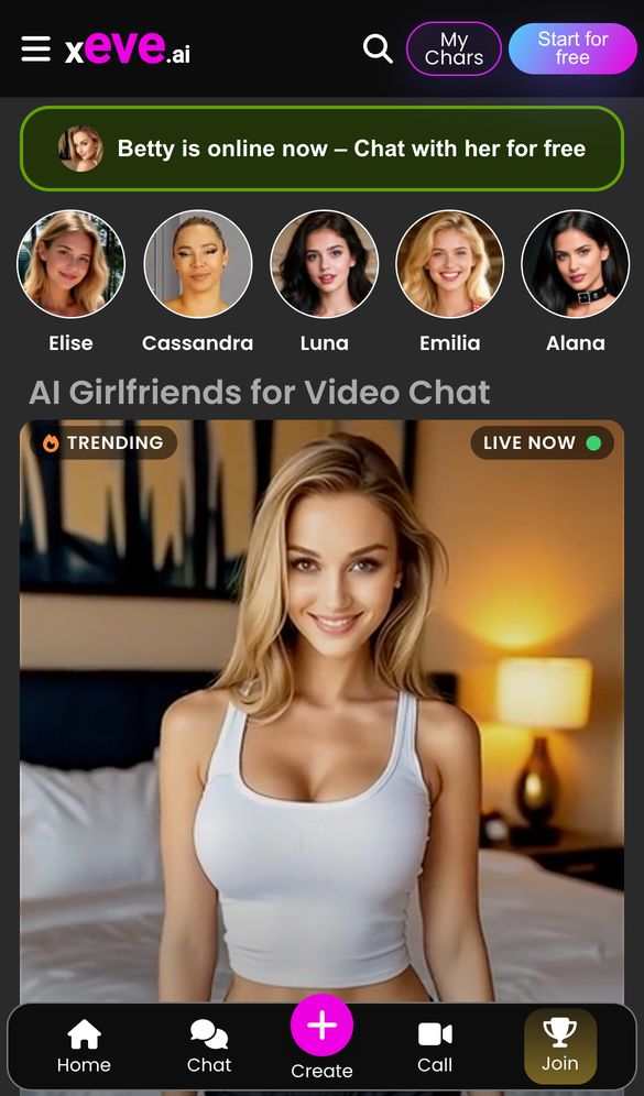 Xeve AI home page on a phone, Oct 8, 2026