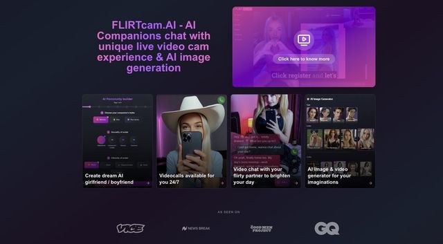 FlirtCam AI demo frame