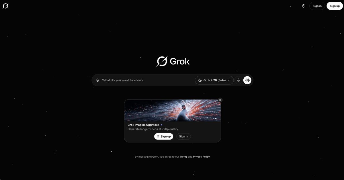 Grok demo frame